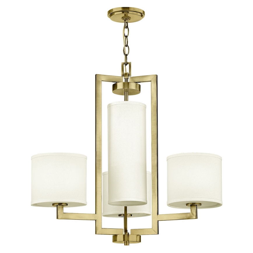 Hinkley - Kroonluchter met ketting HAMPTON 4xE27/60W/230V goud