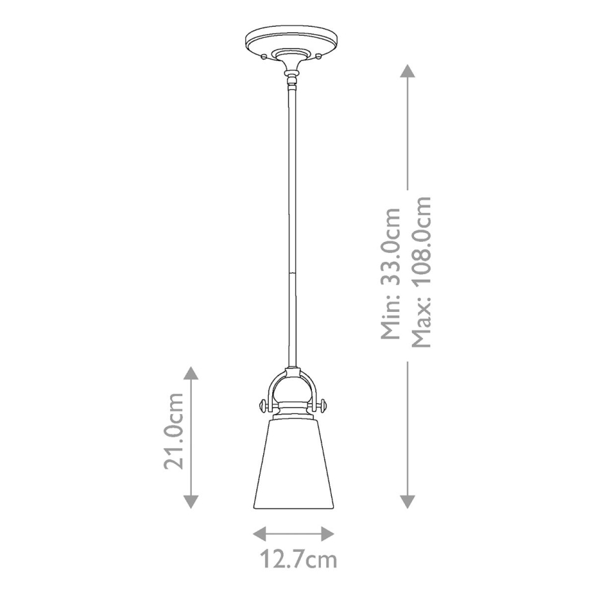 Hinkley - Hanglamp met vaste pendel MAYFLOWER 1xE27/60W/230V