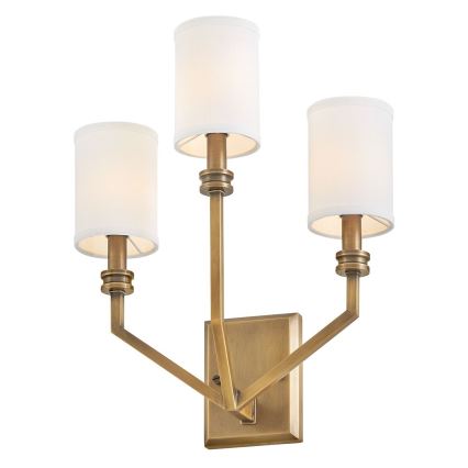 Hinkley - Wandlamp MOORE 3xE14/40W/230V goudkleurig
