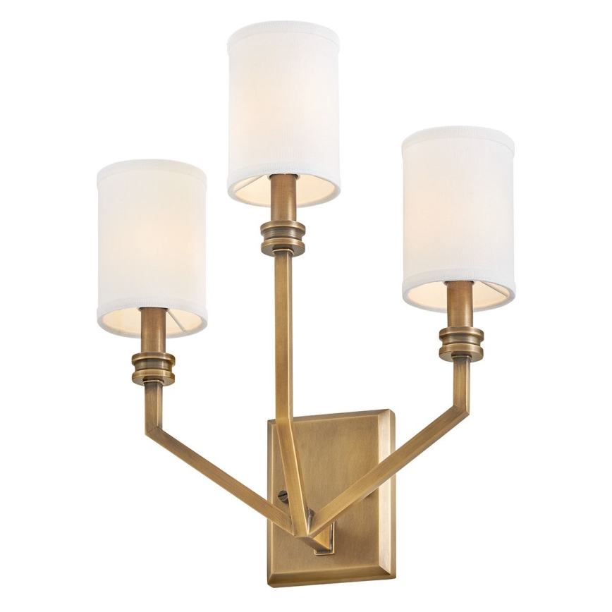 Hinkley - Wandlamp MOORE 3xE14/40W/230V goudkleurig