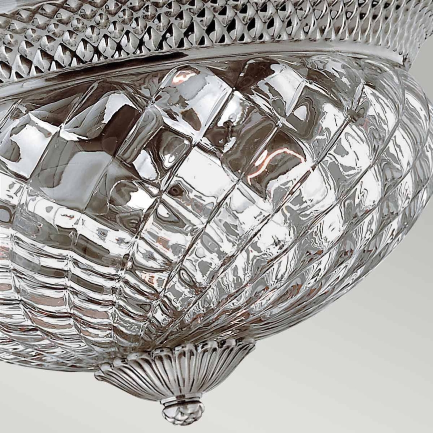 Hinkley - Plafondlamp PLANTATION 3xE27/60W/230V zilver