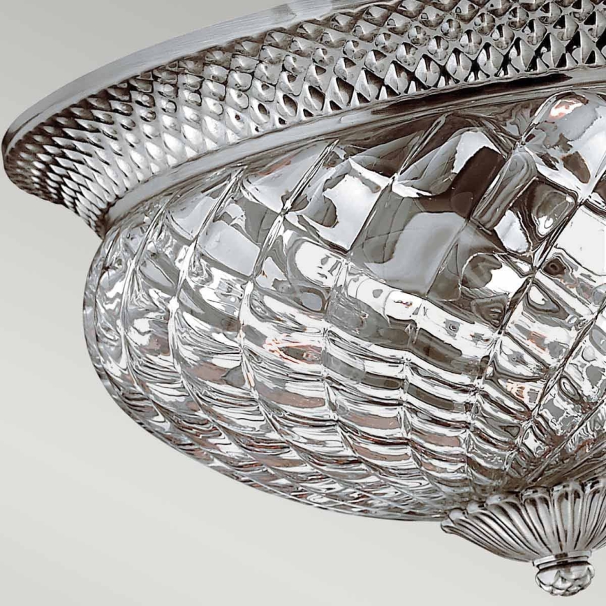Hinkley - Plafondlamp PLANTATION 3xE27/60W/230V zilver