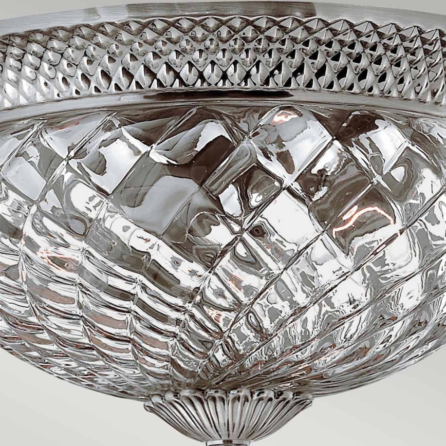 Hinkley - Plafondlamp PLANTATION 3xE27/60W/230V zilver
