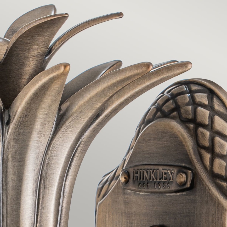 Hinkley - Wandlamp voor buiten PLANTATION 1xE27/40W/230V IP44 brons