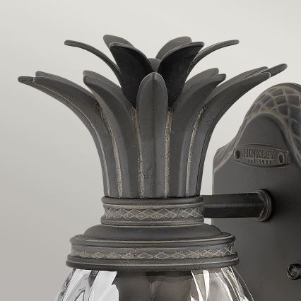 Hinkley - Wandlamp voor buiten PLANTATION 1xE27/40W/230V IP44 zwart