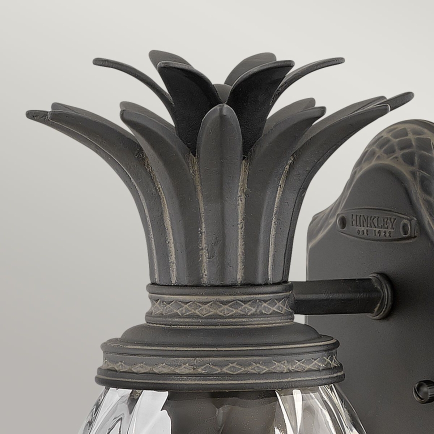 Hinkley - Wandlamp voor buiten PLANTATION 1xE27/40W/230V IP44 zwart