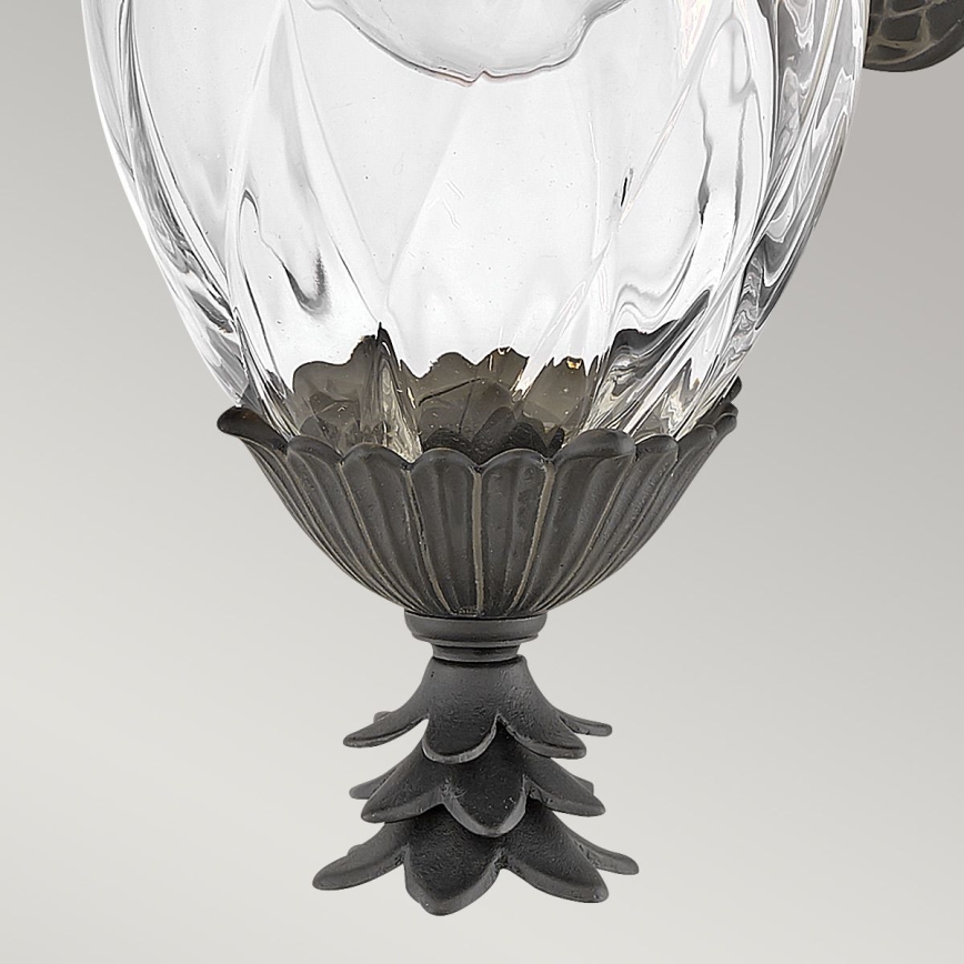 Hinkley - Wandlamp voor buiten PLANTATION 1xE27/40W/230V IP44 zwart