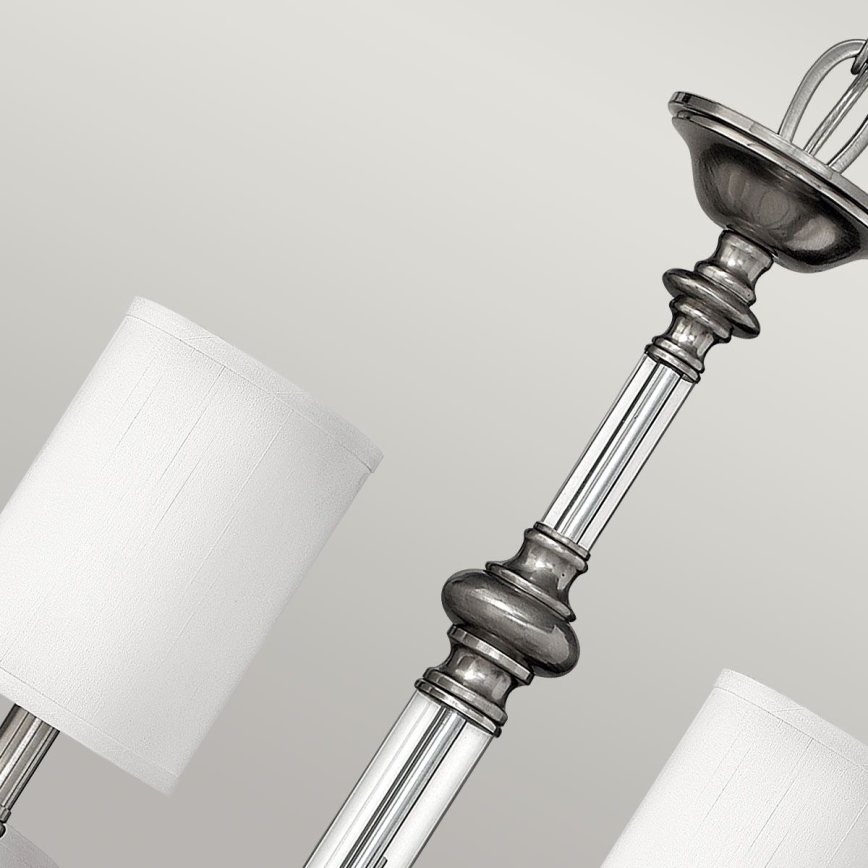 Hinkley - Kroonluchter aan ketting SUSSEX 9xE14/40W/230V mat chroom