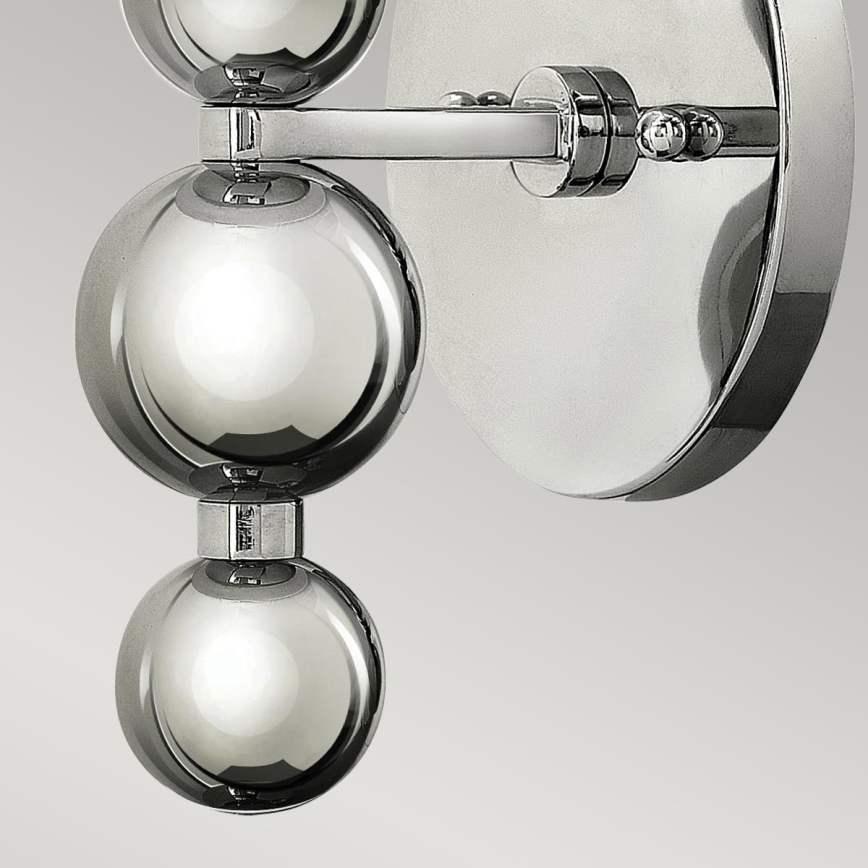 Hinkley - Muurlamp ZELDA 1xE27/60W/230V glanzend chroom