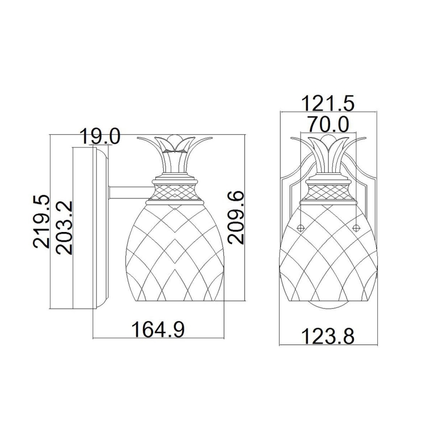 Hinkley - LED Badkamer wandlamp PLANTATION 1xG9/3W/230V IP44 gouden