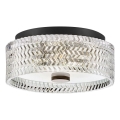 Hinkley - Plafondlamp ELLE 2xE27/60W/230V diameter 30,5 cm zwart