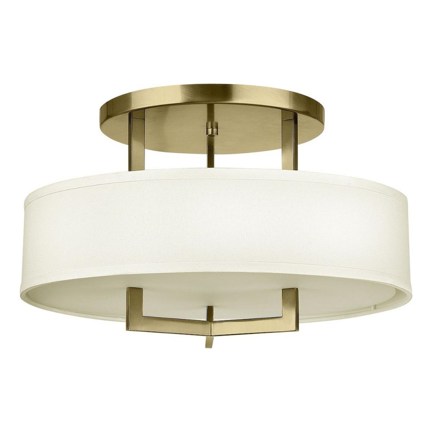 Hinkley - Plafondlamp HAMPTON 3xE27/60W/230V Ø 50,8 cm goudkleurig