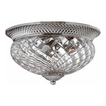 Hinkley - Plafondlamp PLANTATION 3xE27/60W/230V zilver