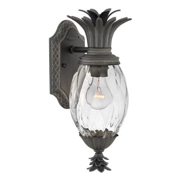 Hinkley - Wandlamp voor buiten PLANTATION 1xE27/40W/230V IP44 zwart