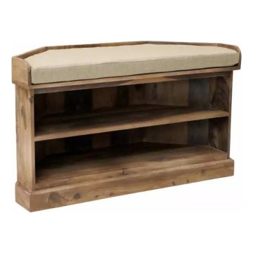 Hoek shoe cabinet RAMI 60x105 cm massief hout/palissander