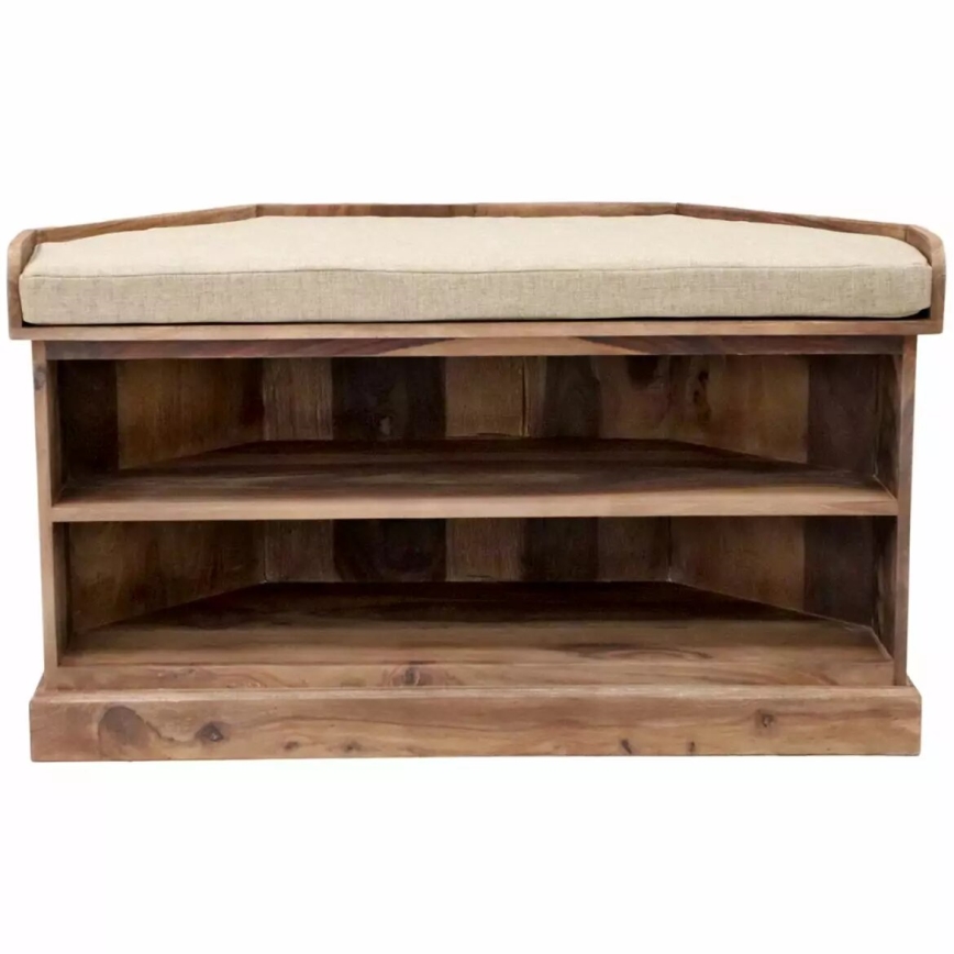 Hoek shoe cabinet RAMI 60x105 cm massief hout/palissander