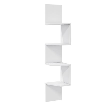 Hoek Wandkast DESALDO 155,2x29,6 cm wit