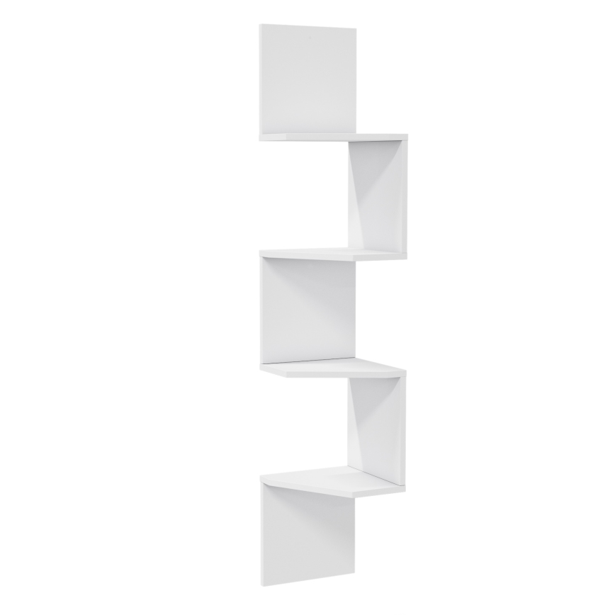 Hoek Wandkast DESALDO 155,2x29,6 cm wit