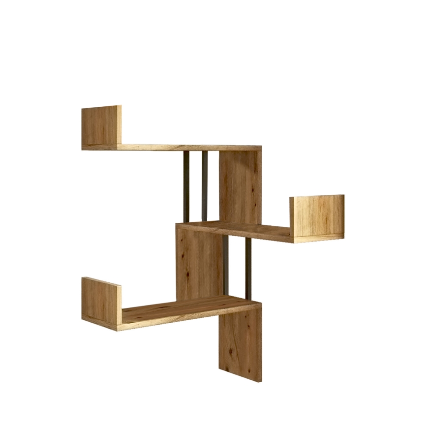 Hoek Wandplank 109,4x60 cm grenen atlantic