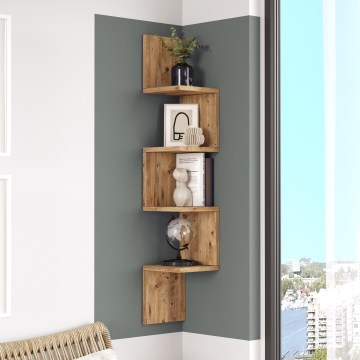 Hoek Wandplank 117,2x22 cm grenen atlantic