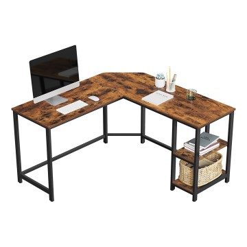 Hoekbureau SOLEA bruin/zwart