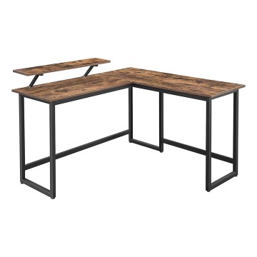 Hoekbureau SOLEA bruin/zwart