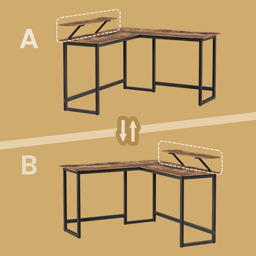 Hoekbureau SOLEA, zwart