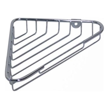 Hoekdoucheplank 14x21,5 cm glanzend chroom