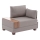 Hoekfauteuil TULA, beige, rechts