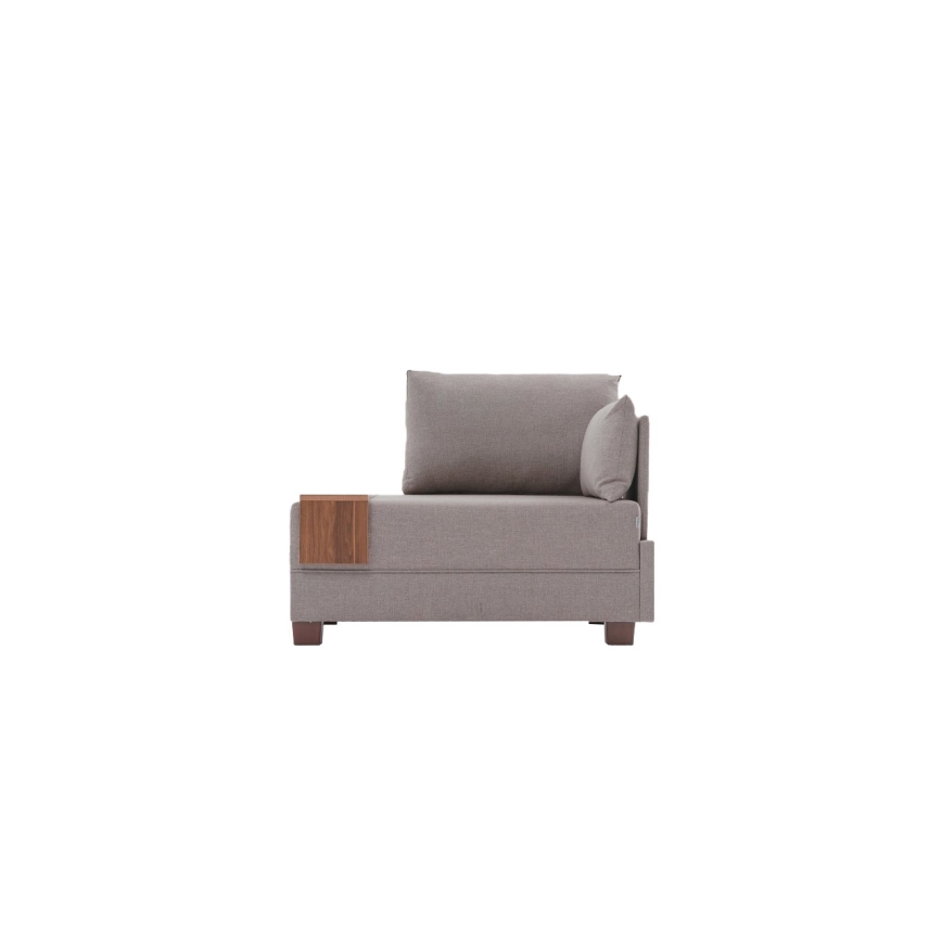 Hoekfauteuil TULA, beige, rechts