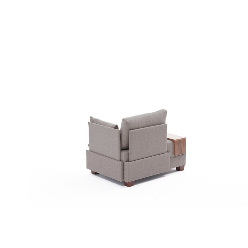 Hoekfauteuil TULA, beige, rechts