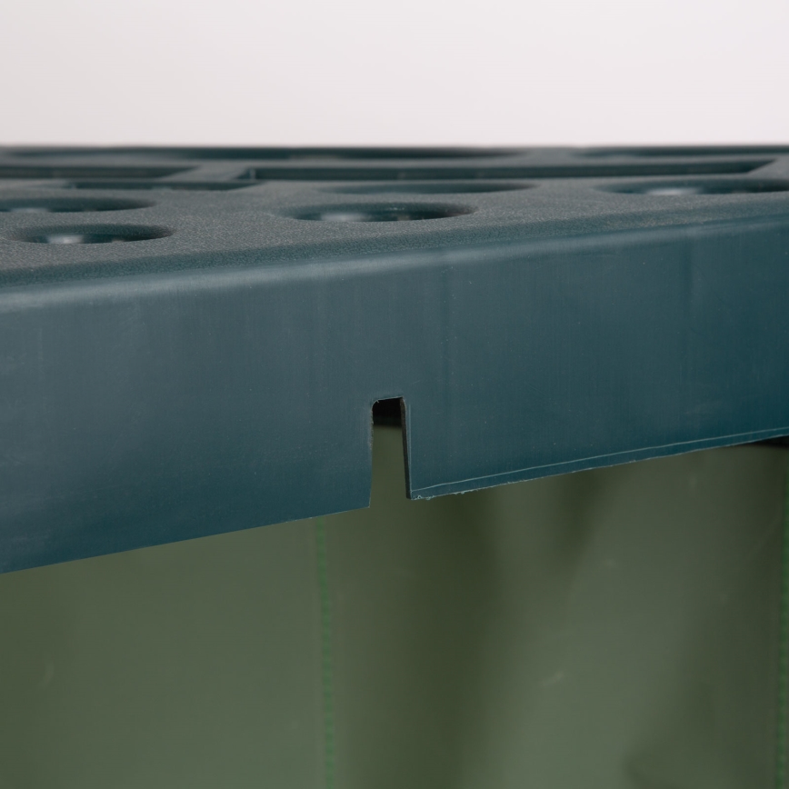 Hoekhouder voor tuingereedschap 43x43x59 cm, groen