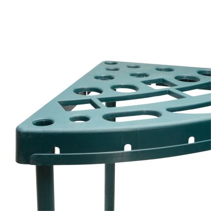 Hoekhouder voor tuingereedschap 43x43x59 cm, groen