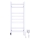 Hoekige badkamerhanddoekradiator met thermostaat AVANGARD 251W/230V 80,6 cm IP44, wit, rechts