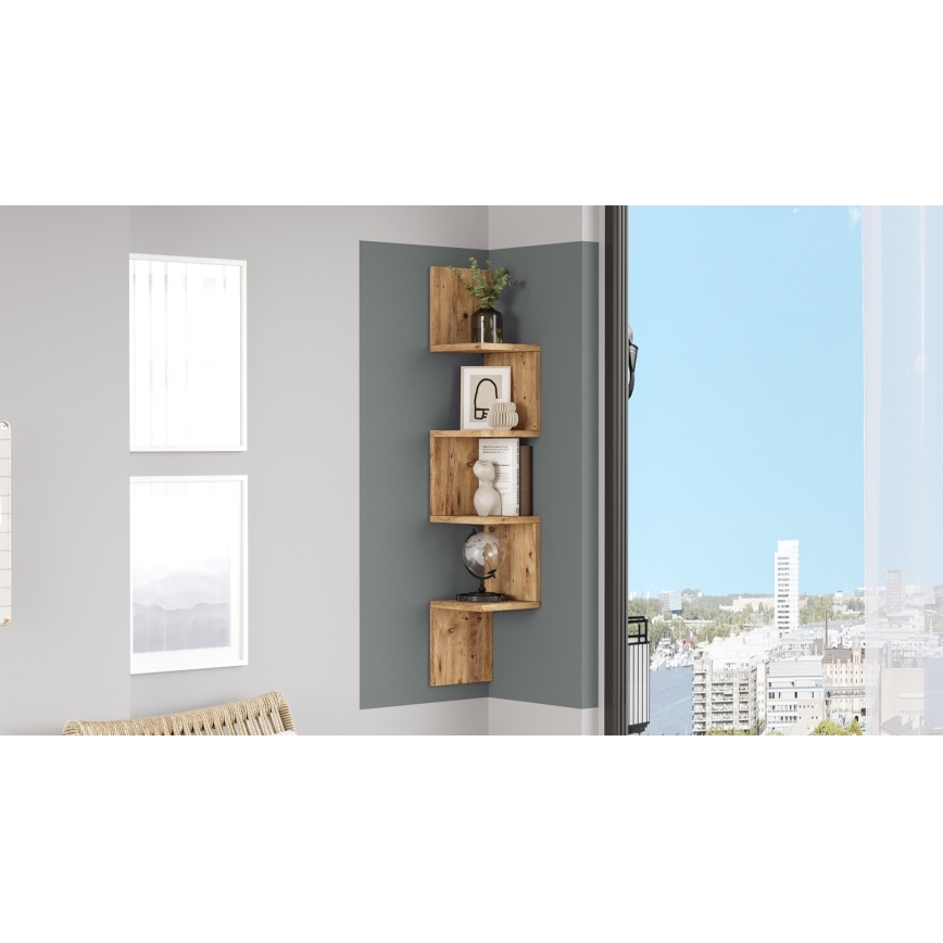 Hoekige wandplank 117,2x22 cm Atlantic den