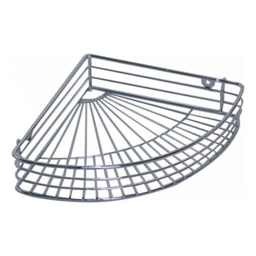 Hoekplank voor in de douche 22,7x31,5 cm glanzend chroom