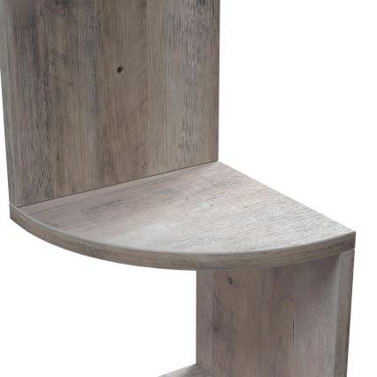 Hoekwandplank SNAKE grijs/bruin