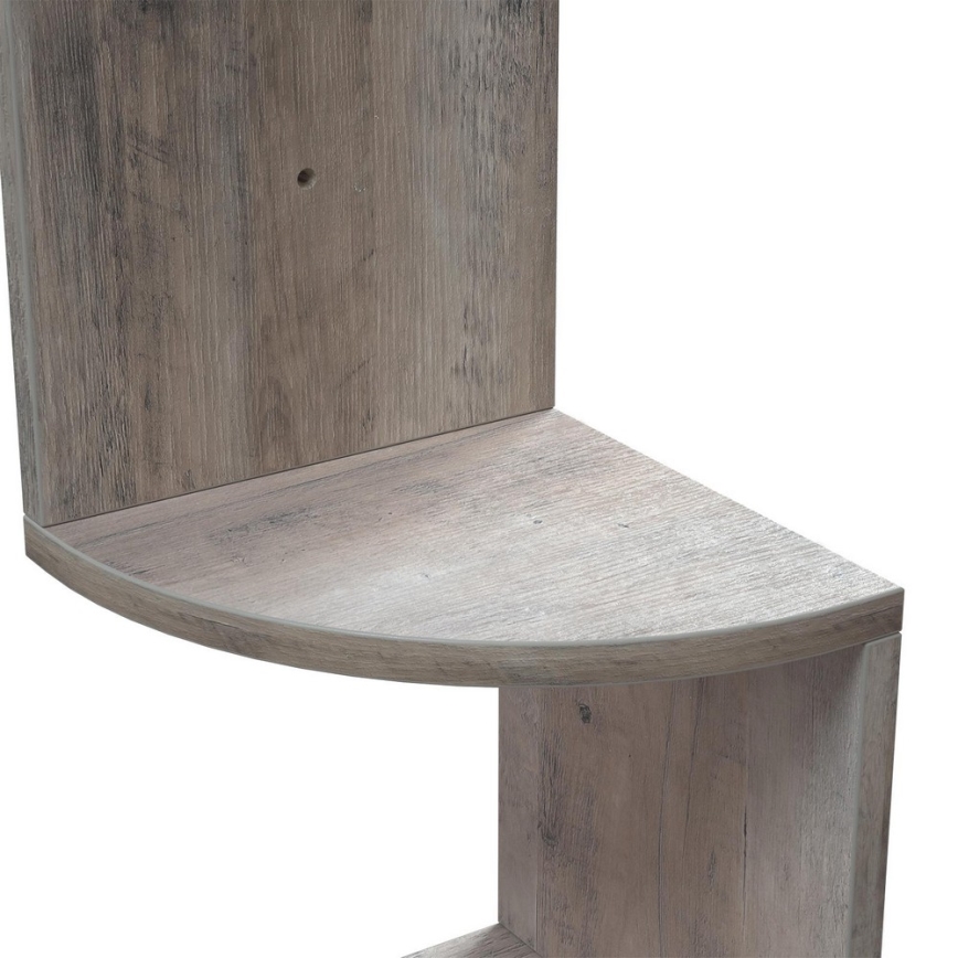 Hoekwandplank SNAKE grijs/bruin