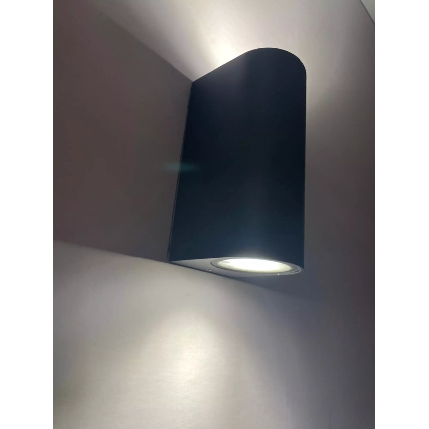HÖFFTECH - Buitenmuurlamp 2xGU10/35W/230V IP65