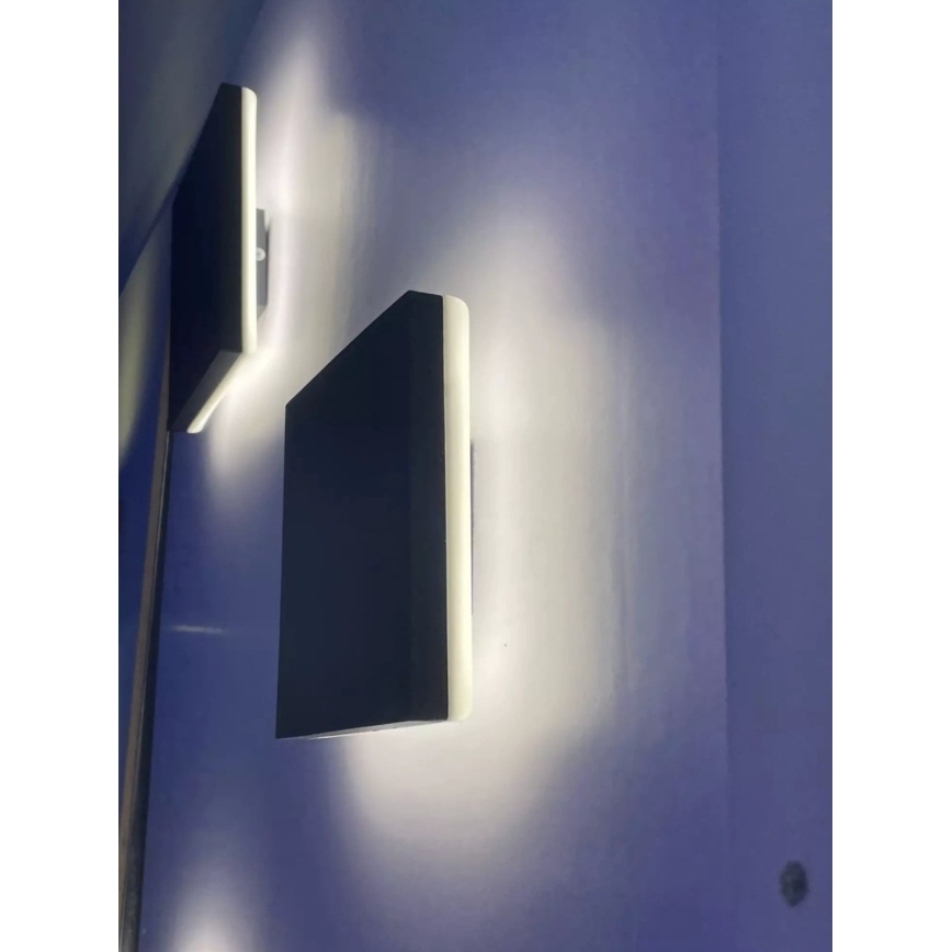 HÖFFTECH - LED buitenwandlamp LED/10W/230V vierkant IP65