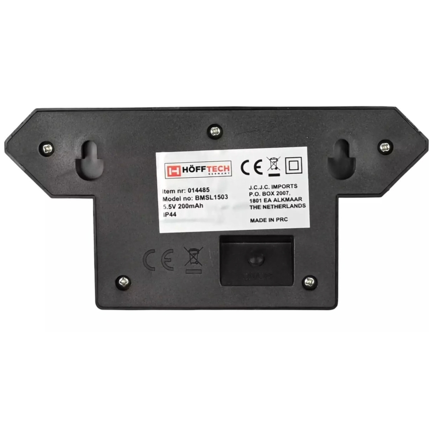 HÖFFTECH - Zonne-LED-wandlamp met bewegings- en schemersensor LED/5,5V 200 mAh IP44