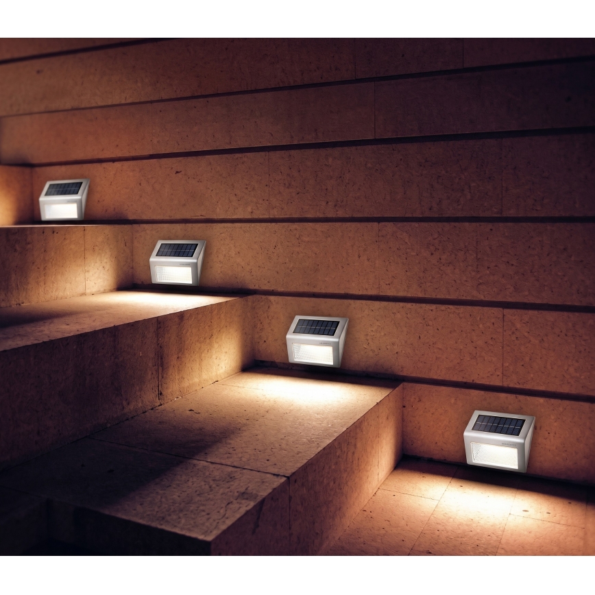 HÖFFTECH - SET van 2 LED-zonne-wandlampen, 1,2 V / 400 mAh, IP44