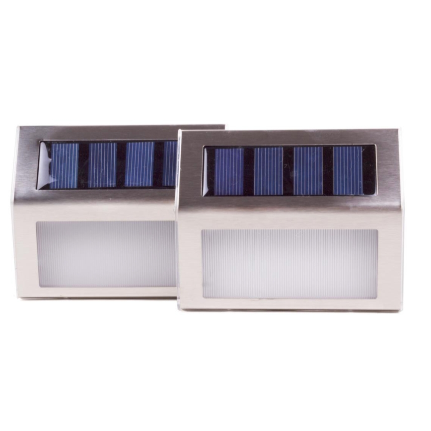 HÖFFTECH - SET van 2 LED-zonne-wandlampen, 1,2 V / 400 mAh, IP44