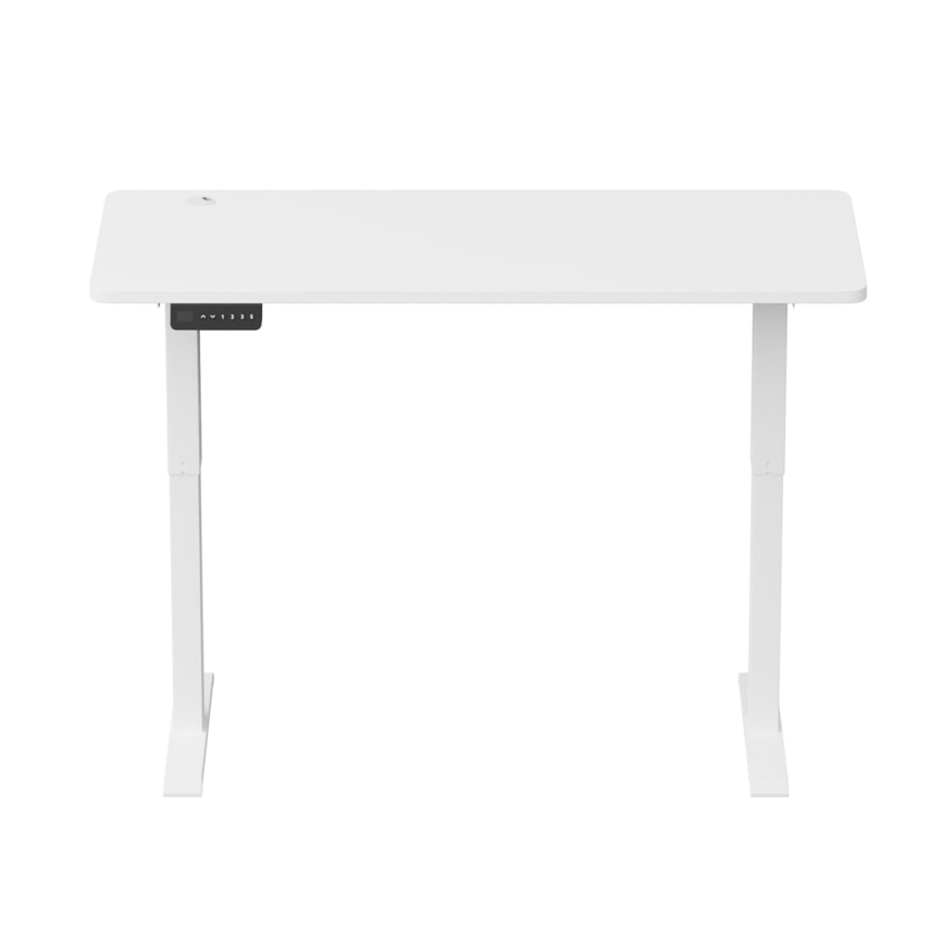 Hoogte verstelbaar bureau LEVANO 140x60 cm wit