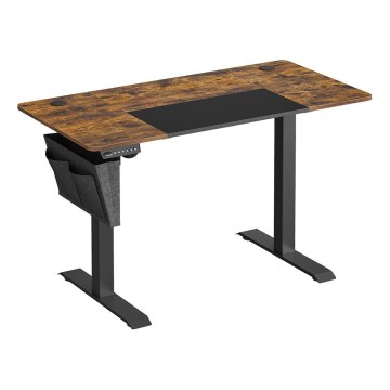 Hoogteverstelbaar bureau SOLEA-X bruin/zwart