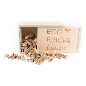 Houten bouwset ECO BRICKS, 250-delig