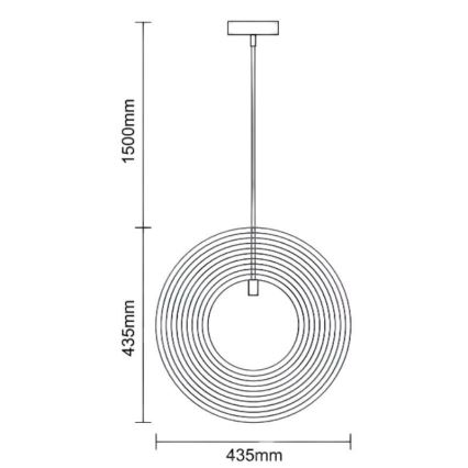 Houten hanglamp aan kabel 1xE27/60W/230V Ø 43,5 cm massief/fineer/beuk/rubberhout