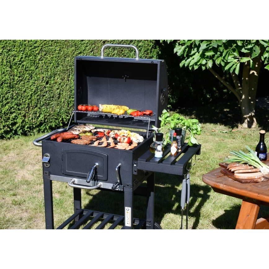 Houtskoolgrill zwart