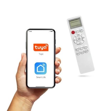 Hybride zonne-airconditioner 5 kW Tuya Wi-Fi wit + afstandsbediening