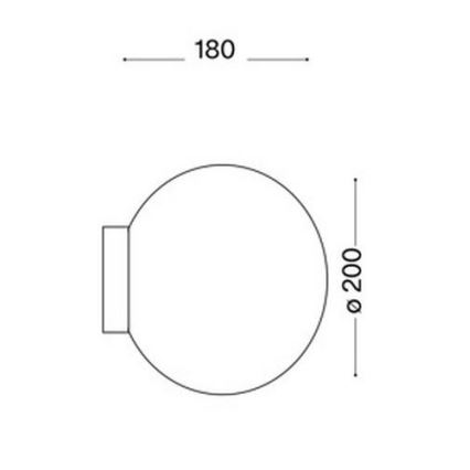 Ideal Lux 59815 - LED RGBW dimbare wandlamp MAPA 1xE27/9W/230V 2700-6500K